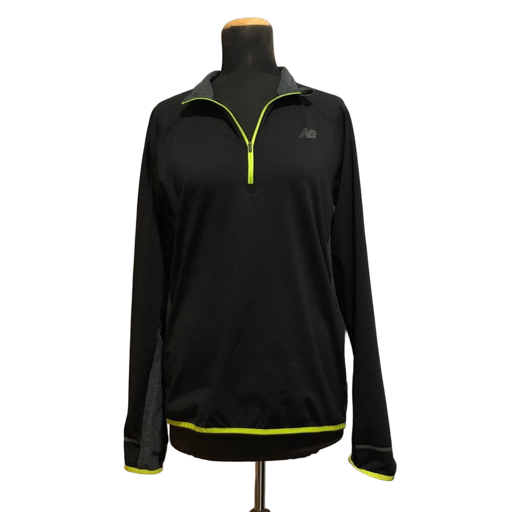Men’s New Balance Black Quarter-Zip, Size L